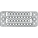 TE Connectivity M Male Connector Housing, 3.81 mm Pitch, 50 Way, 4 Row Straight 201358-1