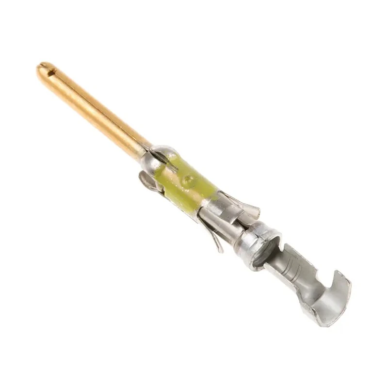 TE Connectivity Male Crimp Circular Connector Contact Size 16, Wire Size 20, 24AWG, Gold over Nickel Plating 66400-3