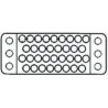 TE Connectivity M Series Connector Housing Female, 75 Contacts, 6 Rows, 3.81 mm Pitch, Cable Mount, Straight 201311-1