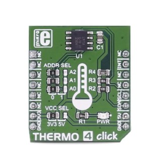 MikroElektronika Sensor Development Tool Thermo 4 Click Digital Temperature Sensor I2C Interface MIKROE-2632