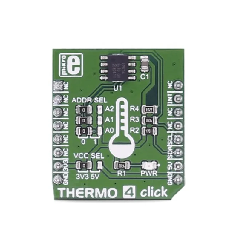 MikroElektronika Sensor Development Tool Thermo 4 Click Digital Temperature Sensor I2C Interface MIKROE-2632