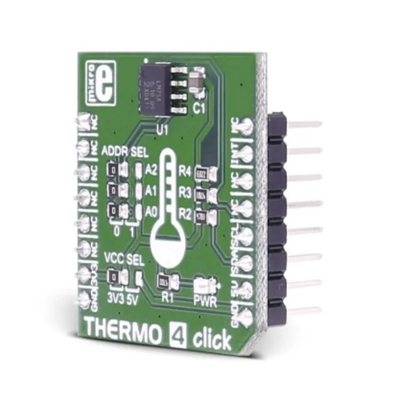 MikroElektronika Sensor Development Tool Thermo 4 Click Digital Temperature Sensor I2C Interface MIKROE-2632