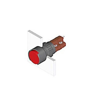 EAO Illuminated Push Button for Use with Series 51 Switch 51-132.0252