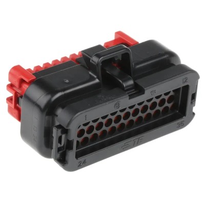 TE Connectivity Ampseal Polybutylene Terephthalate Horizontal Female 35 Way Housing 776164-1