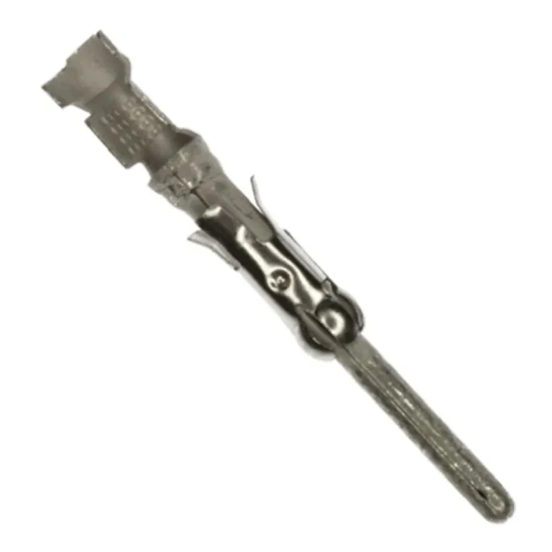 TE Connectivity Male Crimp Circular Connector Contact 27.5mm Length Brass Tin Plating 163085-9
