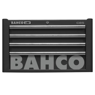 Bahco 4 Drawer Tool Chest with Stainless Steel Top 300 kg Load Capacity 1485K4BLACK