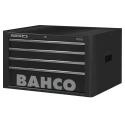 Bahco 4 Drawer Tool Chest with Stainless Steel Top 300 kg Load Capacity 1485K4BLACK
