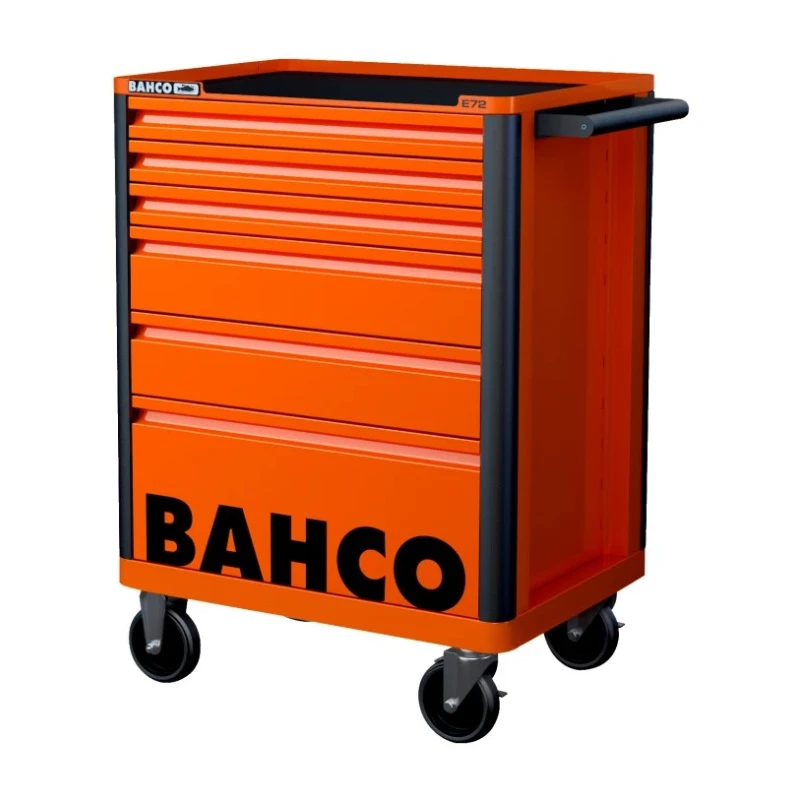 Bahco 6 Drawer Wheeled Tool Trolley Solid Steel, 600kg Load Capacity, 782x693x952mm 1472K6