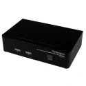 StarTech.com 2 Port 1 Display USB DisplayPort KVM Switch 3.5 mm Stereo Audio 3840 x 2400 Pixel Maximum Resolution SV231DPUA