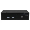 StarTech.com 2 Port 1 Display USB DisplayPort KVM Switch 3.5 mm Stereo Audio 3840 x 2400 Pixel Maximum Resolution SV231DPUA