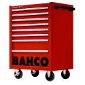 Bahco 8 Drawer Wheeled Solid Steel Tool Trolley Orange, 600kg Load Capacity 1475K8