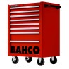 Bahco 8 Drawer Wheeled Solid Steel Tool Trolley Orange, 600kg Load Capacity 1475K8