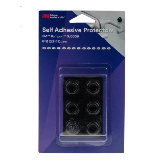 3M Cylindrical Polyurethane (Urethane) Resilient Elastomer Self-Adhesive Feet 15.9 mm Diameter 22.3 mm Width SJ5009