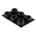 3M Cylindrical Polyurethane (Urethane) Resilient Elastomer Self-Adhesive Feet 15.9 mm Diameter 22.3 mm Width SJ5009