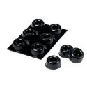 3M Cylindrical Polyurethane (Urethane) Resilient Elastomer Self-Adhesive Feet 15.9 mm Diameter 22.3 mm Width SJ5009