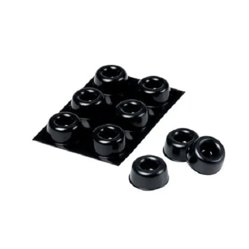 3M Cylindrical Polyurethane (Urethane) Resilient Elastomer Self-Adhesive Feet 15.9 mm Diameter 22.3 mm Width SJ5009