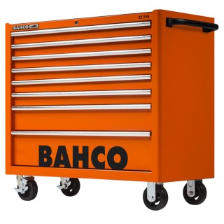 Bahco 8 Drawer Wheeled Tool Trolley Solid Steel Frame with 1100kg Load Capacity 1475KXL8