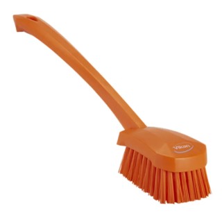 Vikan Hard Bristle Orange Scrubbing Brush 36 mm Bristle Length Polyester Bristle Material 41867