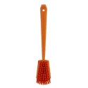 Vikan Hard Bristle Orange Scrubbing Brush 36 mm Bristle Length Polyester Bristle Material 41867