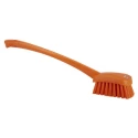 Vikan Hard Bristle Orange Scrubbing Brush 36 mm Bristle Length Polyester Bristle Material 41867