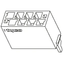 TE Connectivity Micro-MaTch Female Connector Housing, 1.27 mm Pitch, 12 Way, 2 Row Straight 1-338095-2