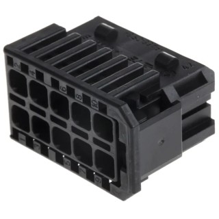TE Connectivity Automotive Connector AMP MCP 2.8 Female, 10 Way, 2 Row, 5.5 mm Pitch, Polyamide Housing, Straight 1418994-1