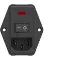 TE Connectivity IEC Power Line Filter 115V AC, 230V AC, 10A, Flange Mount, Faston Termination PE0S0DHXB