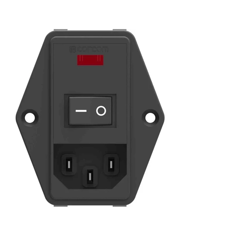 TE Connectivity IEC Power Line Filter 115V AC, 230V AC, 10A, Flange Mount, Faston Termination PE0S0DHXB