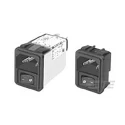 TE Connectivity IEC Filter Snap-in Male Connector 10A 120V/250V ac 50/60Hz 10CS1