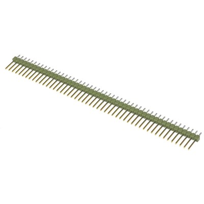 TE Connectivity AMPMODU MOD II Series Straight Through Hole Pin Header, 50 Contacts, 2.54 mm Pitch, 1 Row 5-826648-0