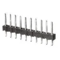 TE Connectivity AMPMODU MOD II Series Straight Through Hole Pin Header, 4 Contacts, 2.54 mm Pitch, 1 Row, Unshrouded 826936-4