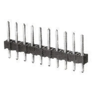 TE Connectivity AMPMODU MOD II Series Straight Through Hole Pin Header, 4 Contacts, 2.54 mm Pitch, 1 Row, Unshrouded 826936-4