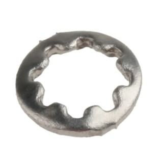 RS PRO Stainless Steel Plain Internal Tooth Shakeproof Washer M3, DIN 6797J 187-0557