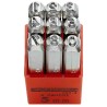Facom 6 mm Character Height 9 Piece Carbon Steel Engraving Punch Set 293A.6