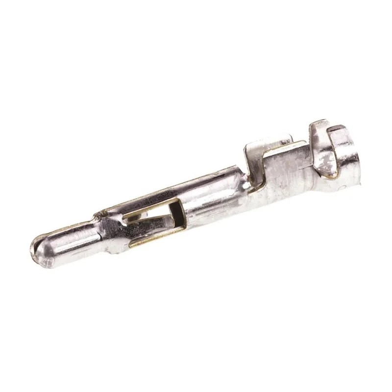 TE Connectivity Male Crimp Terminal for Universal MATE-N-LOK Series, 20 AWG Min Crimp, 14 AWG Max, Tin Plated 926898-1