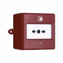 Eaton Red Break Glass Call Point, Break Glass Operated Outdoor Resettable IP66 IP24D 87x87x53mm 4990047FULL-0457X