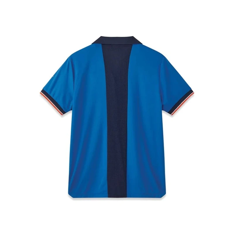 Parade Blue Polyester Short Sleeve Polo Shirt Size S/3XL with YKK Zip OLLEY 17OLLEY*1452TS