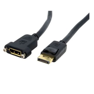 RS PRO Male DisplayPort to Female DisplayPort Cable, Polyvinyl Chloride Jacket, 1 m Length DPPNLFM3