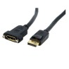 RS PRO Male DisplayPort to Female DisplayPort Cable, Polyvinyl Chloride Jacket, 1 m Length DPPNLFM3