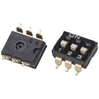 Omron Slide Rotary Coded DIP Switch Surface Mount A6S-3104-H