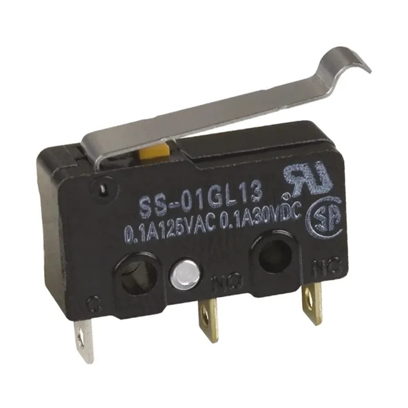 Omron Simulated Roller Lever Micro Switch, Solder Terminal, 5A, 250V AC, 30V DC, SPDT, IP40 SS-5GL13-F