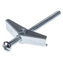 RawlPlug Carbon Steel Spring Toggle Cavity Fixing, 18 mm Fixing Hole Diameter, 80 mm Length, Zinc Plated 94-464