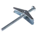 RawlPlug Carbon Steel Spring Toggle Cavity Fixing, 18 mm Fixing Hole Diameter, 80 mm Length, Zinc Plated 94-464