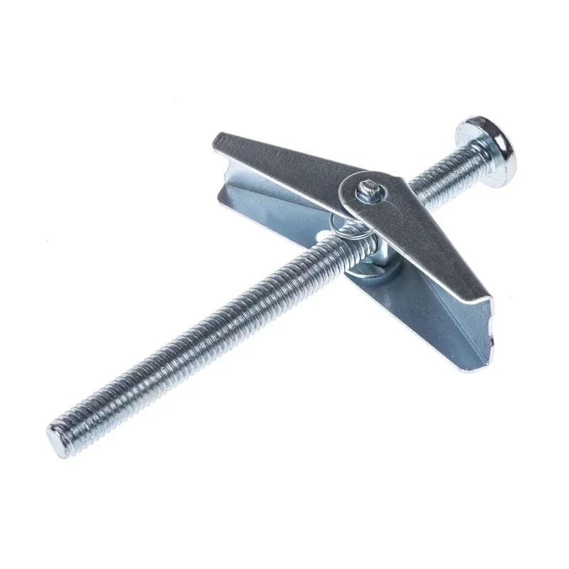RawlPlug Carbon Steel Spring Toggle Cavity Fixing, 18 mm Fixing Hole Diameter, 80 mm Length, Zinc Plated 94-464