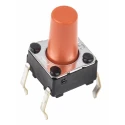 Omron Tactile Switch Plunger 6.1 mm SPST 50mA 24 V dc Through Hole B3F-1075