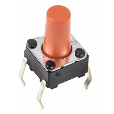 Omron Tactile Switch Plunger 6.1 mm SPST 50mA 24 V dc Through Hole B3F-1075