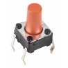 Omron Tactile Switch Plunger 6.1 mm SPST 50mA 24 V dc Through Hole B3F-1075
