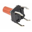 Omron Tactile Switch Plunger 6.1 mm SPST 50mA 24 V dc Through Hole B3F-1075
