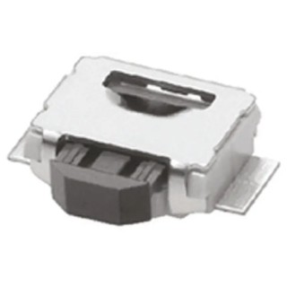 Omron Black Tactile Switch Button SPST 50mA 12 V dc Through Hole 0.7mm Actuator Length B3U-3100P