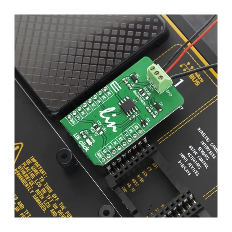 MikroElektronika LIN Click Development Kit for Local Interconnect Network (LIN) 220V GPIO UART MIKROE-3816